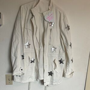 Buddy Love Cream Jacket with Pink Label
